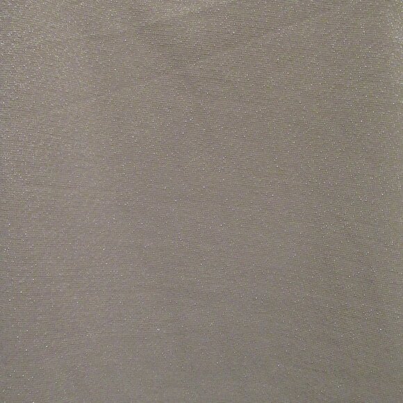 V Neck Shimmer Silver Beige 35" Tank Top Sleeveless Womens Tee Gibson Look New - Picture 6 of 15